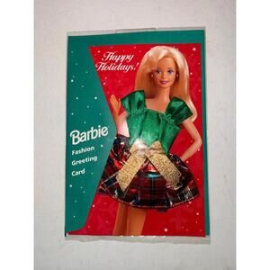 Barbie Fashion Greeting Card Happy Holidays 1995